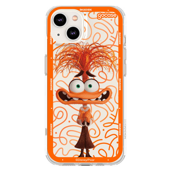 Capinha para celular  Divertidamente - Ansiedade Borda