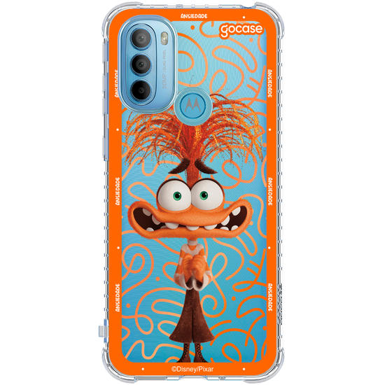 Capinha para celular  Divertidamente - Ansiedade Borda