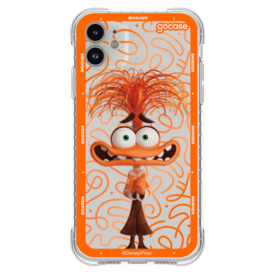 Capinha para celular  Divertidamente - Ansiedade Borda