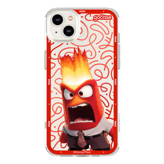 Capinha para celular  Divertidamente - Raiva Borda