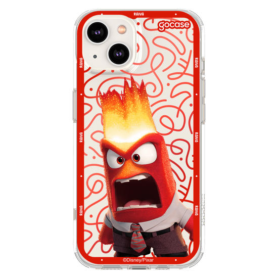 Capinha para celular  Divertidamente - Raiva Borda