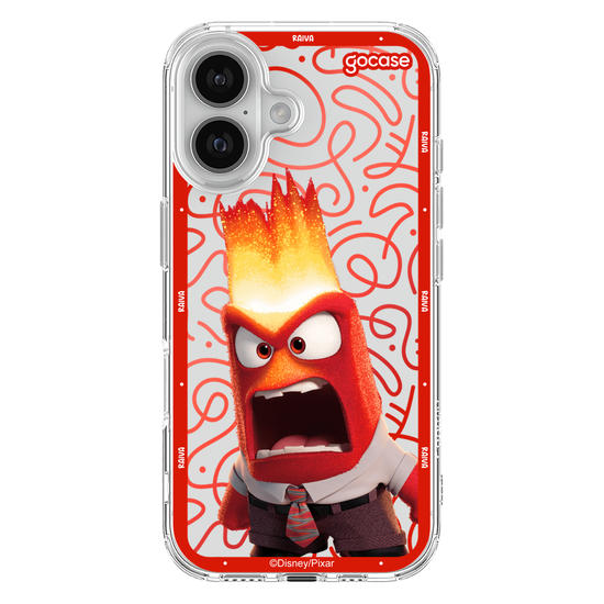 Capinha para celular  Divertidamente - Raiva Borda