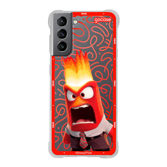 Capinha para celular  Divertidamente - Raiva Borda