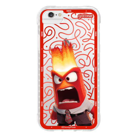 Capinha para celular  Divertidamente - Raiva Borda