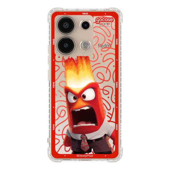 Capinha para celular  Divertidamente - Raiva Borda