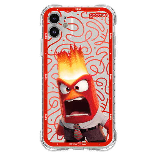 Capinha para celular  Divertidamente - Raiva Borda