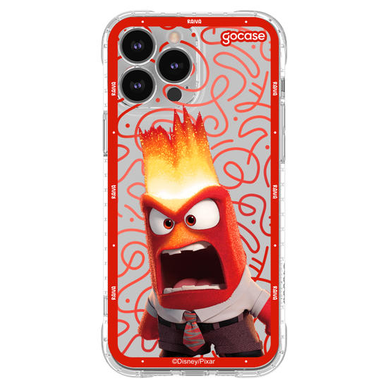 Capinha para celular  Divertidamente - Raiva Borda