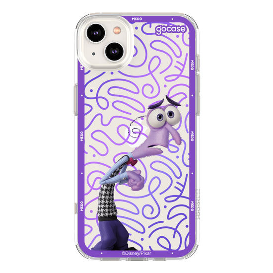 Capinha para celular  Divertidamente - Medo Borda