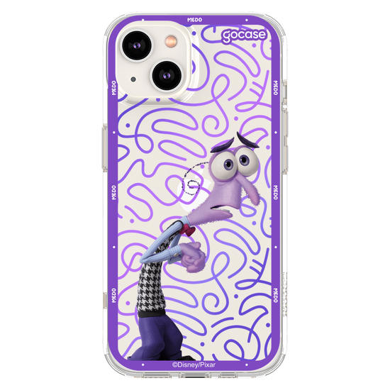 Capinha para celular  Divertidamente - Medo Borda