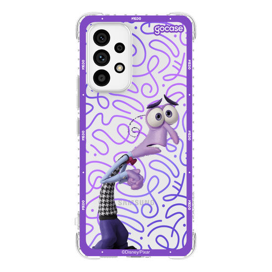 Capinha para celular  Divertidamente - Medo Borda