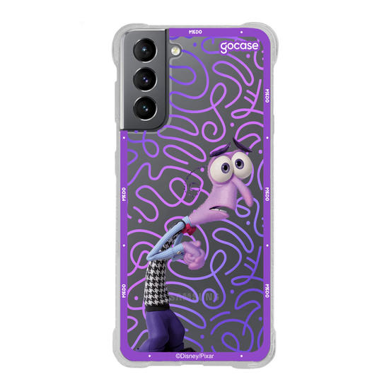 Capinha para celular  Divertidamente - Medo Borda