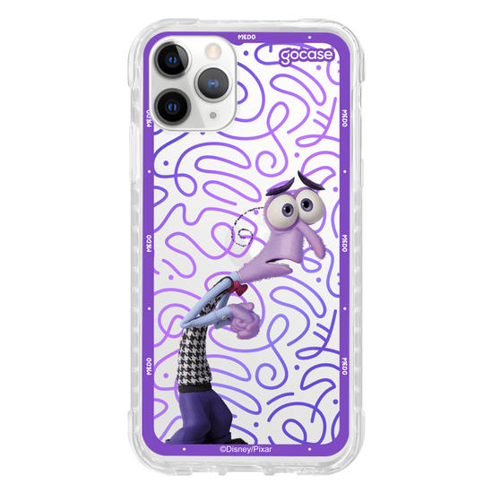 Capinha para celular  Divertidamente - Medo Borda