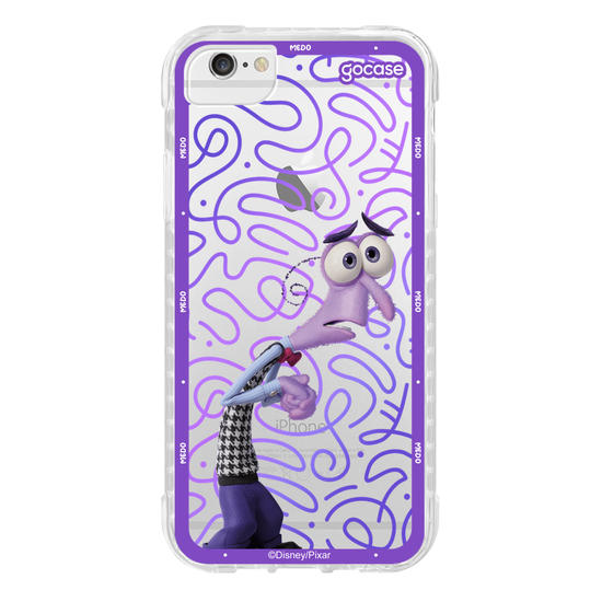 Capinha para celular  Divertidamente - Medo Borda