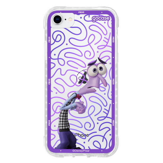 Capinha para celular  Divertidamente - Medo Borda