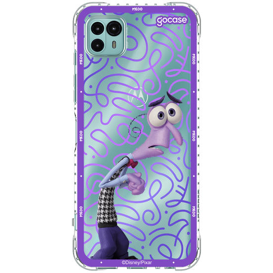 Capinha para celular  Divertidamente - Medo Borda