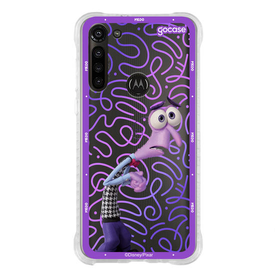 Capinha para celular  Divertidamente - Medo Borda