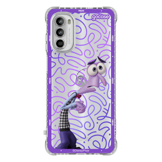 Capinha para celular  Divertidamente - Medo Borda