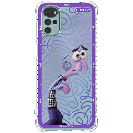 Capinha para celular  Divertidamente - Medo Borda