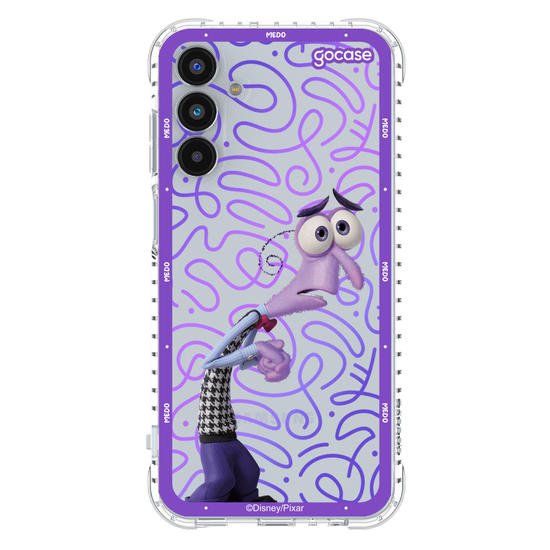 Capinha para celular  Divertidamente - Medo Borda