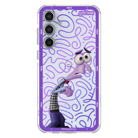 Capinha para celular  Divertidamente - Medo Borda