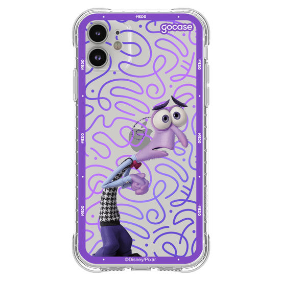 Capinha para celular  Divertidamente - Medo Borda
