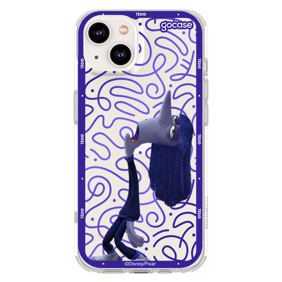 Capinha para celular  Divertidamente - Tédio Borda