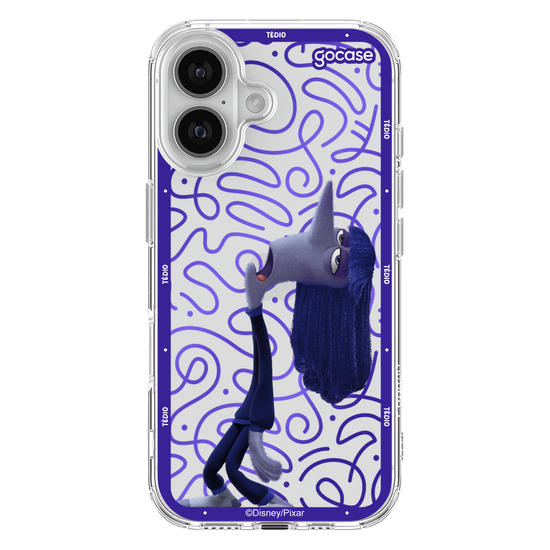 Capinha para celular  Divertidamente - Tédio Borda