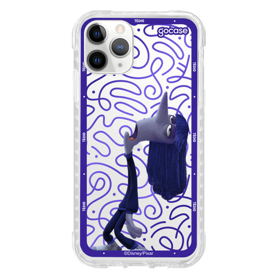 Capinha para celular  Divertidamente - Tédio Borda
