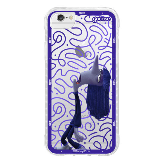 Capinha para celular  Divertidamente - Tédio Borda