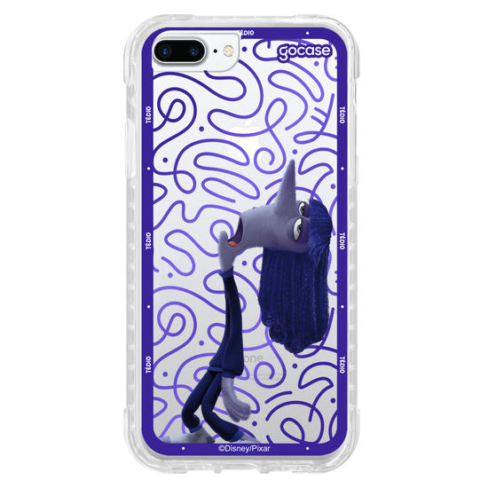 Capinha para celular  Divertidamente - Tédio Borda