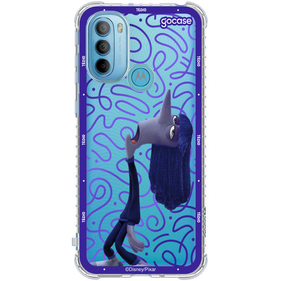Capinha para celular  Divertidamente - Tédio Borda