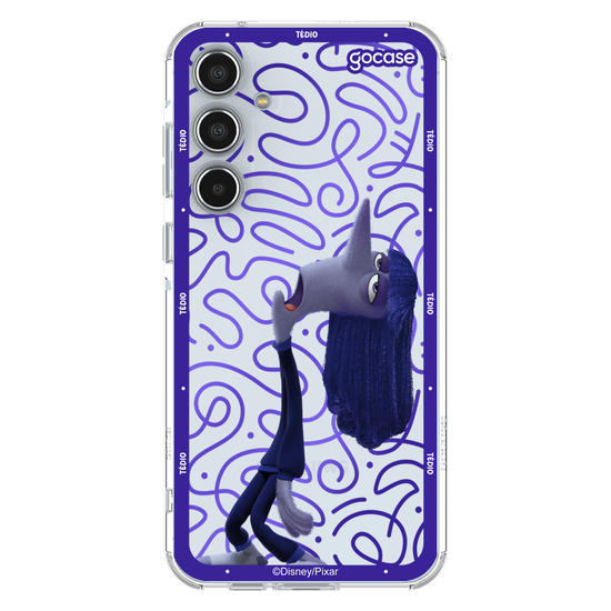 Capinha para celular  Divertidamente - Tédio Borda