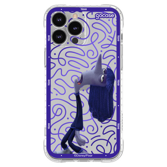Capinha para celular  Divertidamente - Tédio Borda