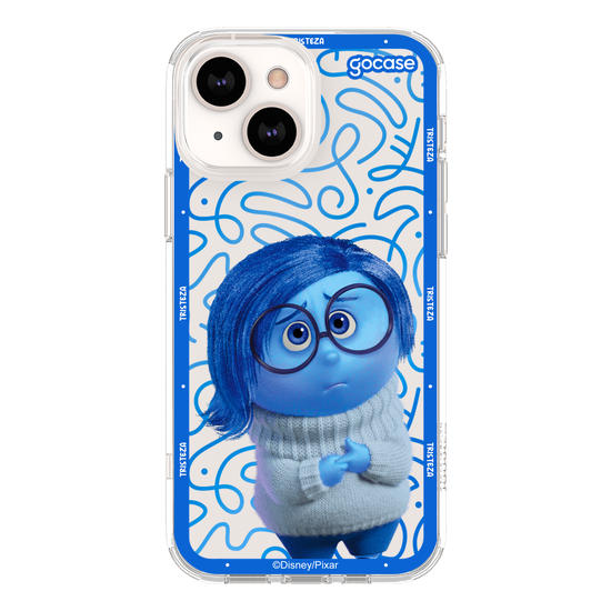 Capinha para celular  Divertidamente - Tristeza Borda