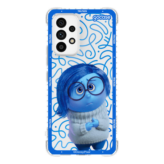 Capinha para celular  Divertidamente - Tristeza Borda