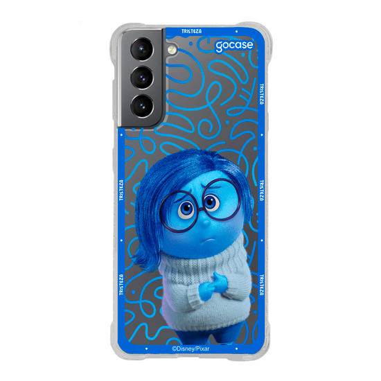 Capinha para celular  Divertidamente - Tristeza Borda