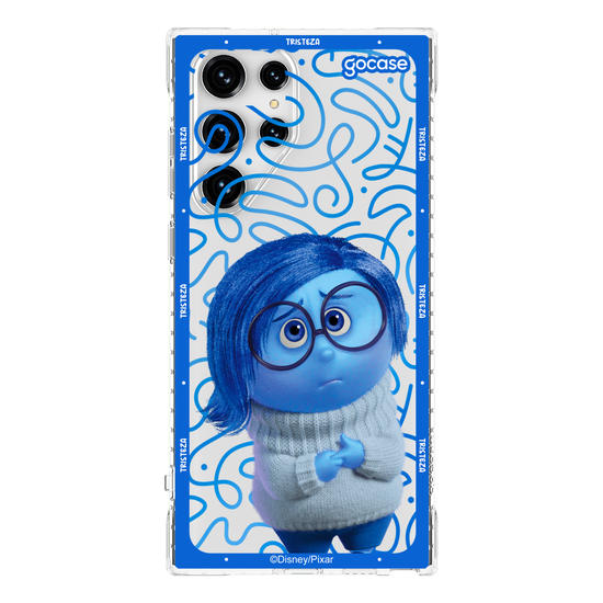 Capinha para celular  Divertidamente - Tristeza Borda