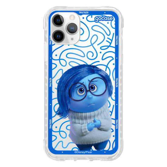 Capinha para celular  Divertidamente - Tristeza Borda