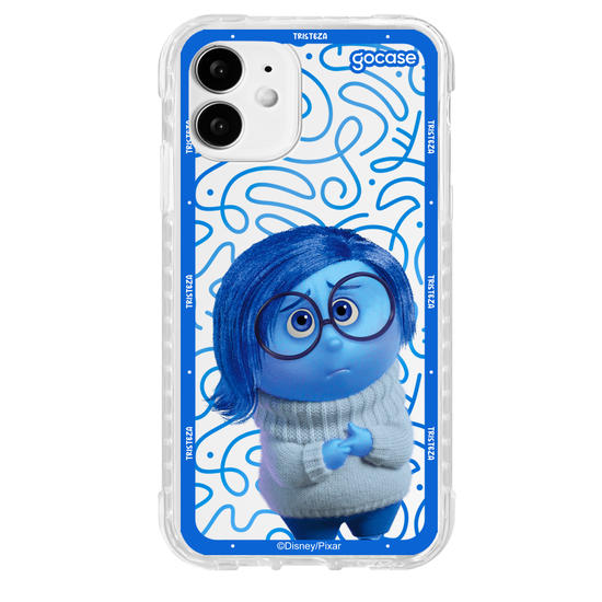 Capinha para celular  Divertidamente - Tristeza Borda