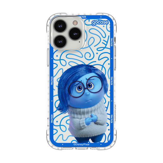 Capinha para celular  Divertidamente - Tristeza Borda