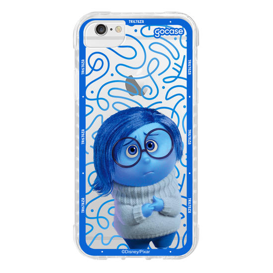 Capinha para celular  Divertidamente - Tristeza Borda