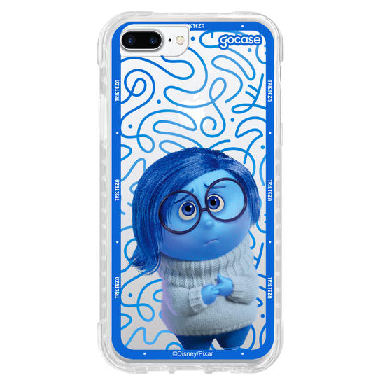 Capinha para celular  Divertidamente - Tristeza Borda