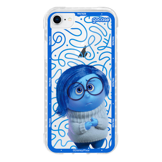 Capinha para celular  Divertidamente - Tristeza Borda