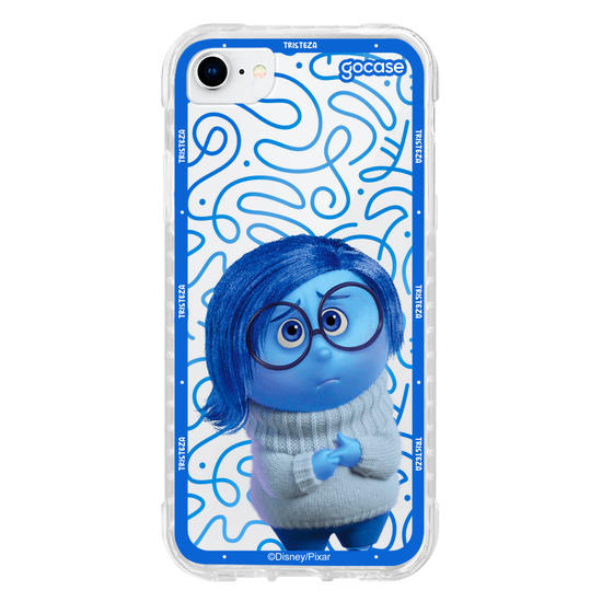 Capinha para celular  Divertidamente - Tristeza Borda