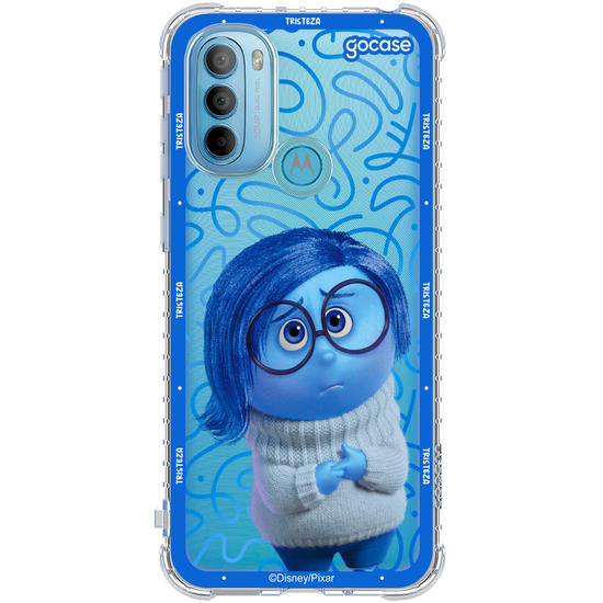 Capinha para celular  Divertidamente - Tristeza Borda