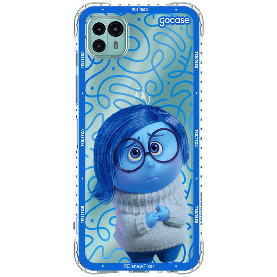 Capinha para celular  Divertidamente - Tristeza Borda