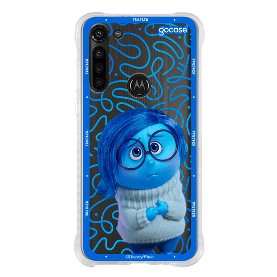 Capinha para celular  Divertidamente - Tristeza Borda