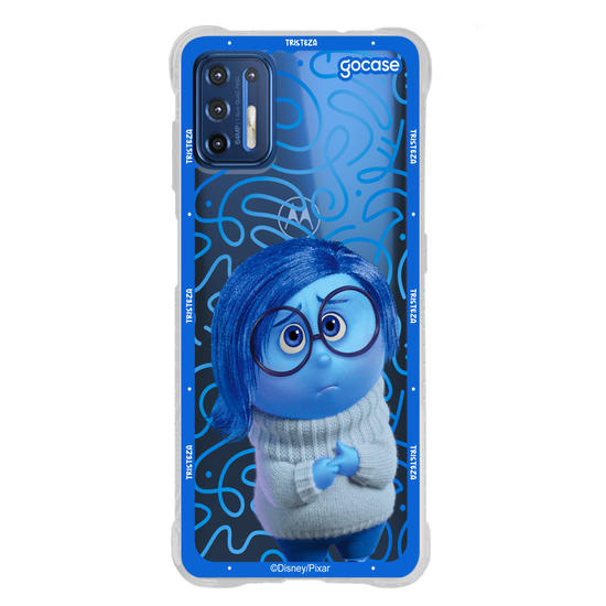 Capinha para celular  Divertidamente - Tristeza Borda