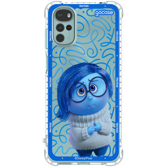Capinha para celular  Divertidamente - Tristeza Borda