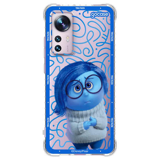 Capinha para celular  Divertidamente - Tristeza Borda